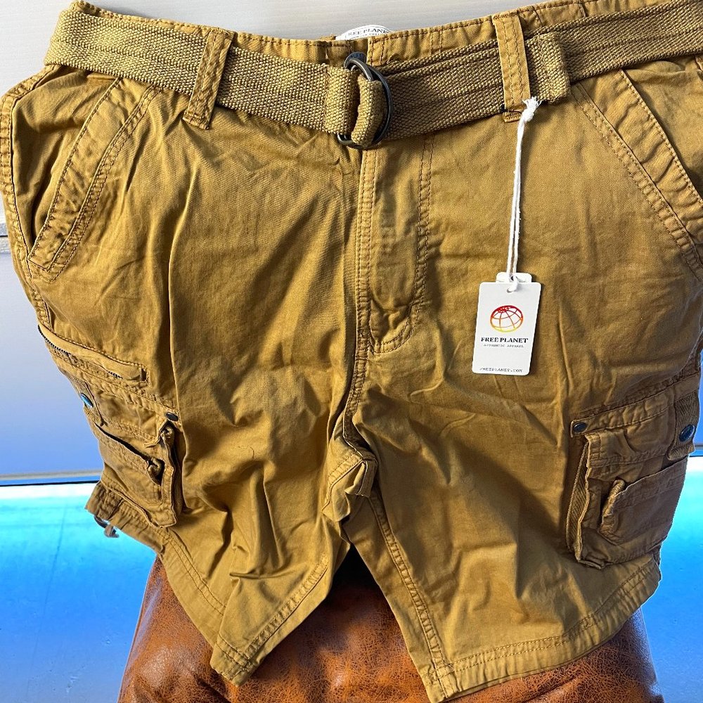 Tan Cargo Shorts Mens Size 32